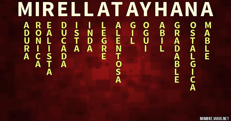 Acróstico mirella tayhana