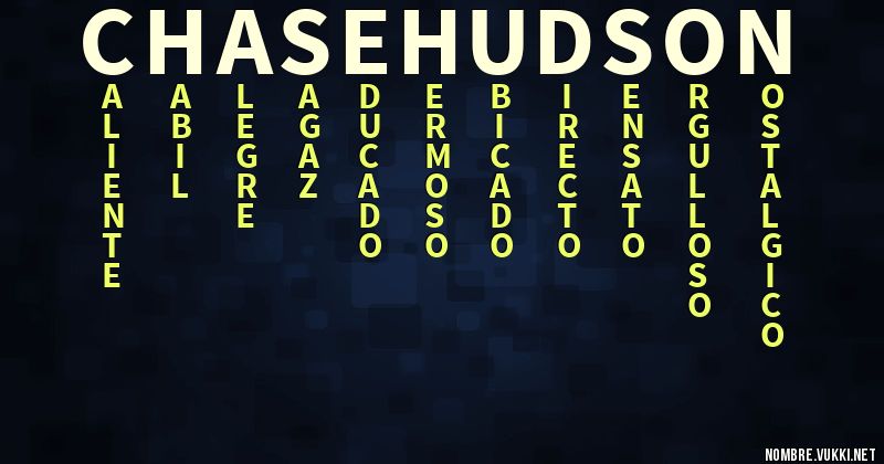 Acróstico chase hudson