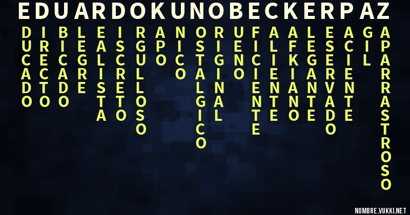 Acróstico eduardo kuno becker paz