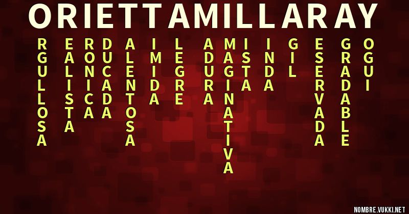 Acróstico orietta millaray