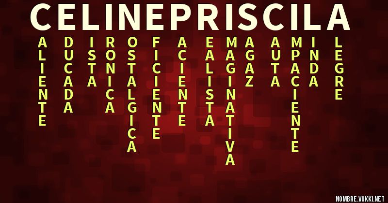 Acróstico celine priscila