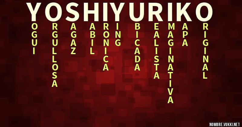 Acróstico yoshi yuriko