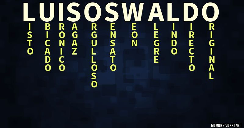 Acróstico luis oswaldo