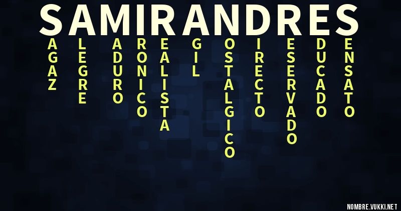 Acróstico samir andres