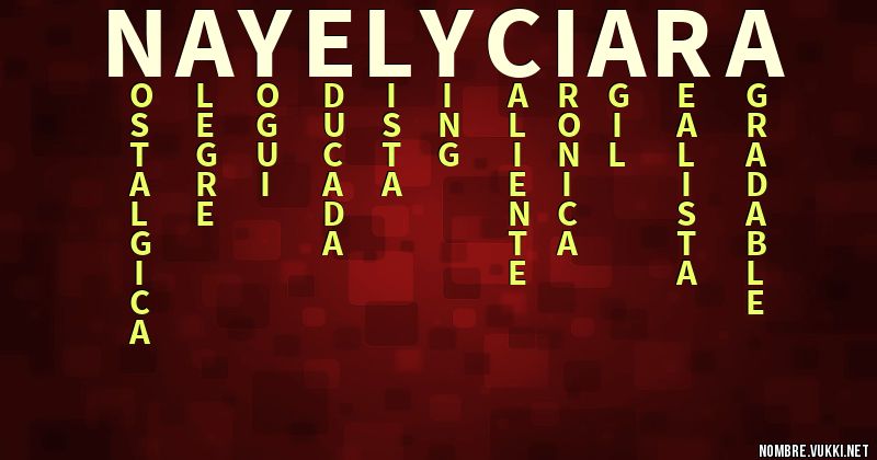 Acróstico nayely ciara