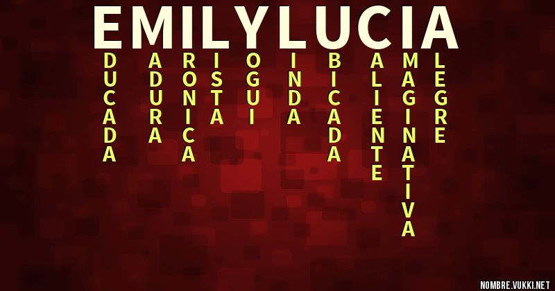 Acróstico emily lucia