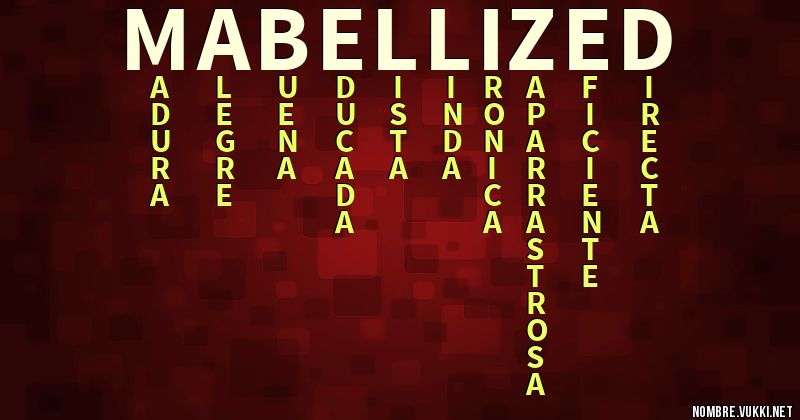 Acróstico mabel lized