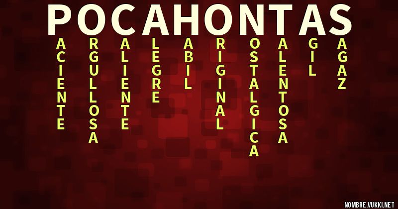 Qué significa pocahontas