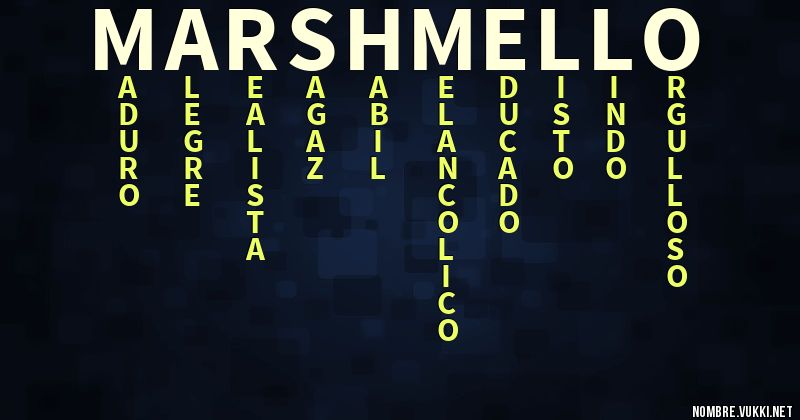 Acróstico marshmello