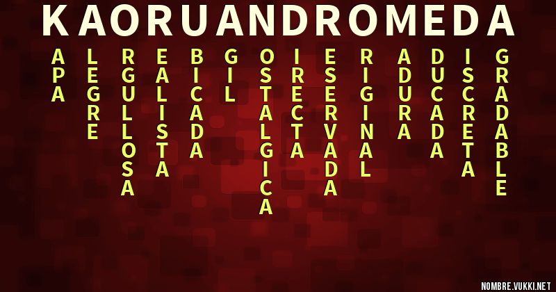 Acróstico kaoru andromeda