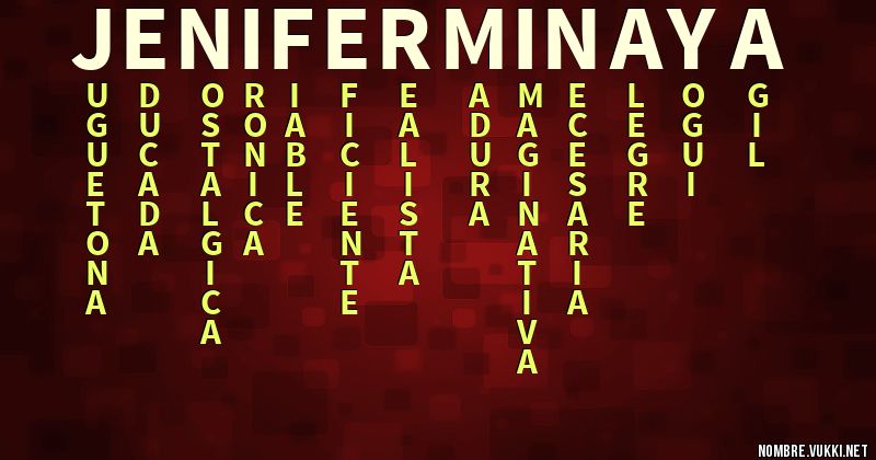 Acróstico jenifer minaya
