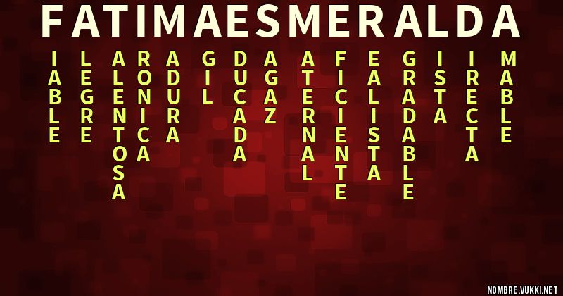 Acróstico fatima esmeralda