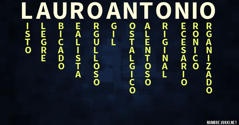 Acróstico lauro antonio