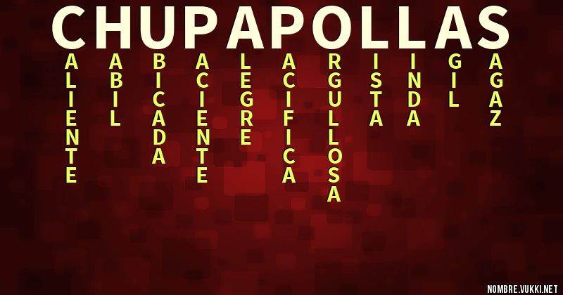 Acróstico chupapollas