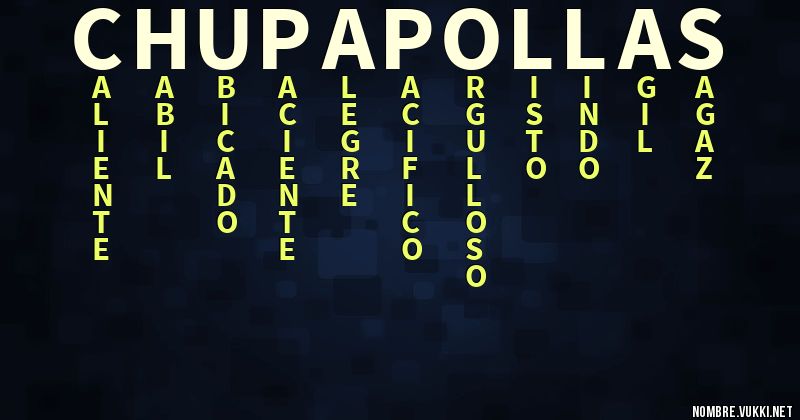 Acróstico chupapollas