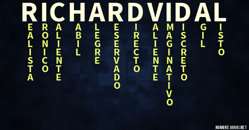 Acróstico richard vidal