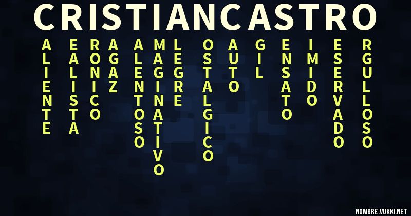 Acróstico cristian castro