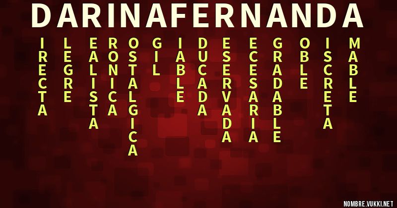 Acróstico darina fernanda