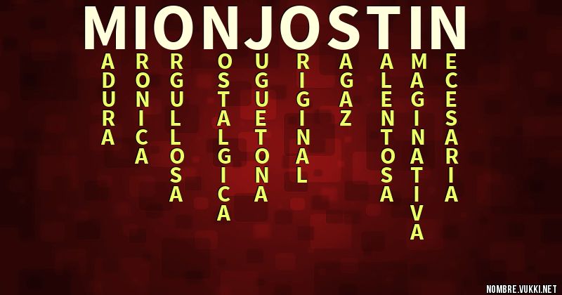 Acróstico mion:jostin