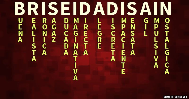 Acróstico briseida disain