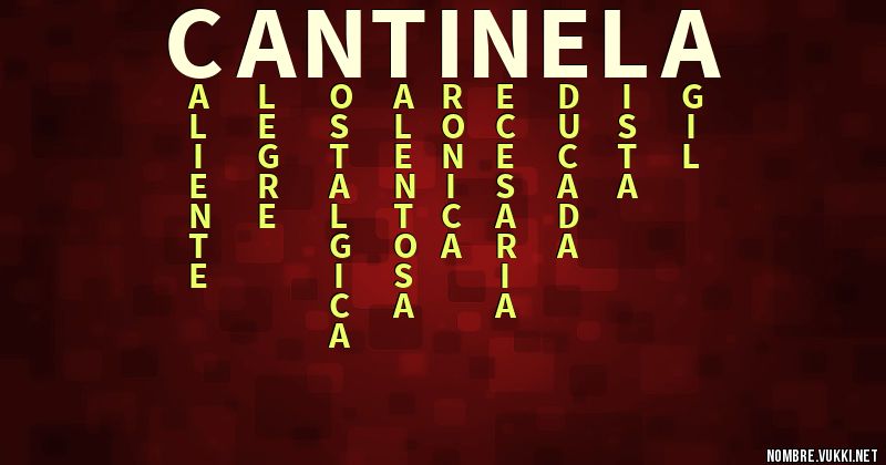 Acróstico cantinela