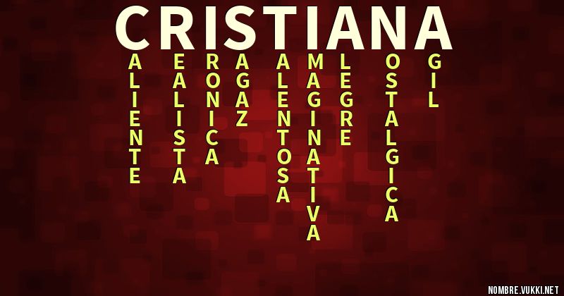 Acróstico cristiana