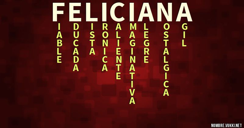 Acróstico feliciana