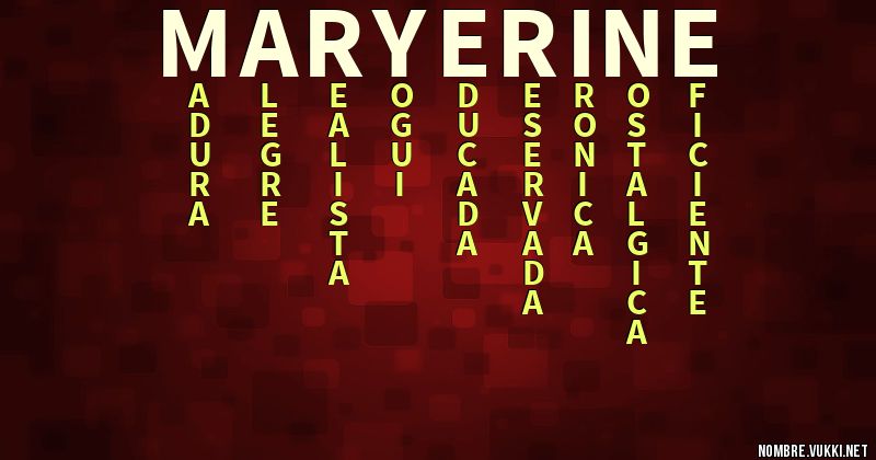 Acróstico maryerine