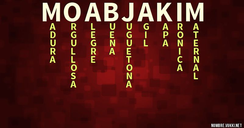 Acróstico moab jakím