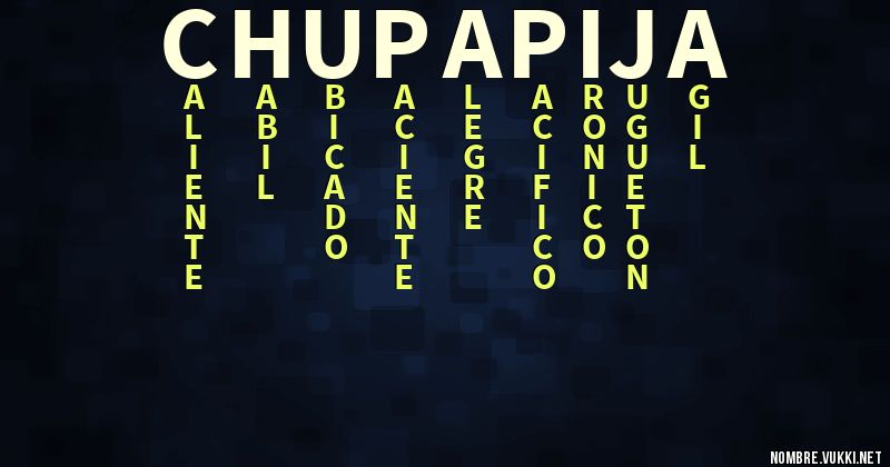 Acróstico chupapija