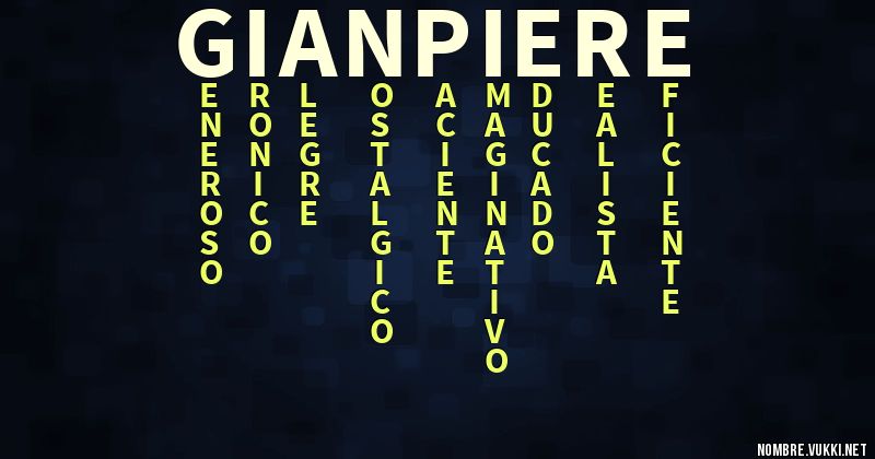 Acróstico gianpiere