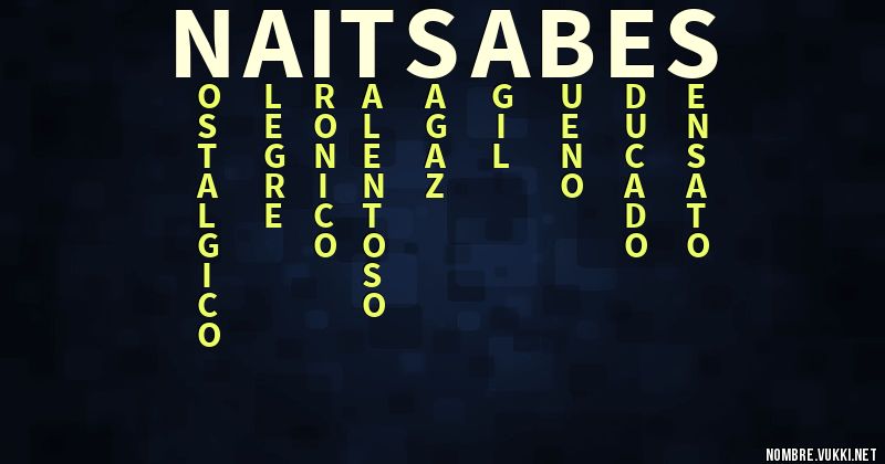 Acróstico naitsabes