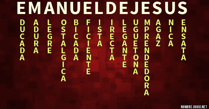 Acróstico emanuel de jesus