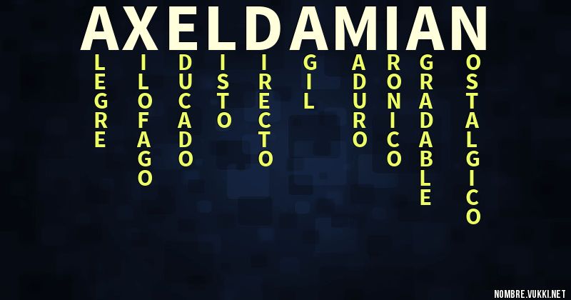 Acróstico axel damian