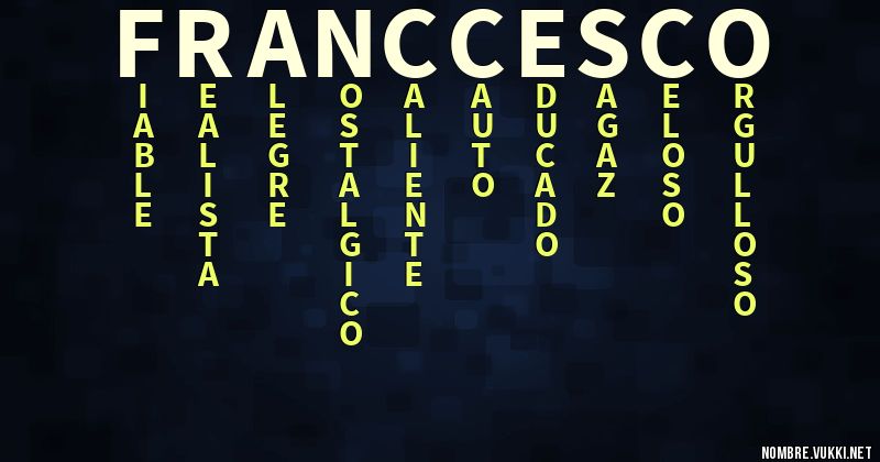 Acróstico franccesco