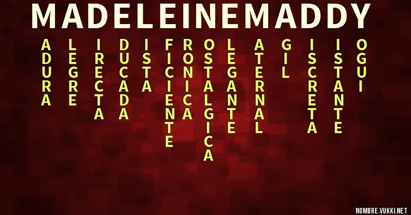 Acróstico madeleine maddy