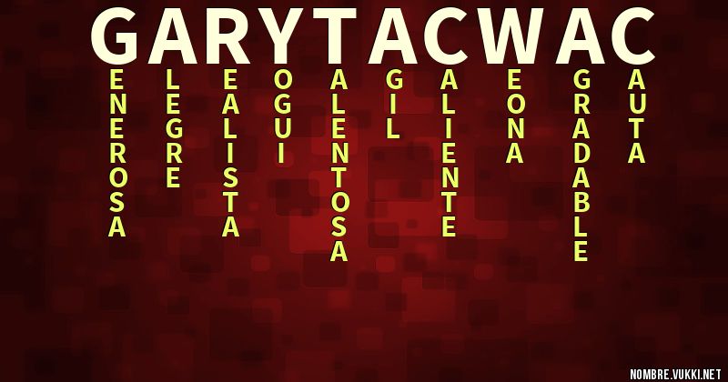 Acróstico gary tacwac