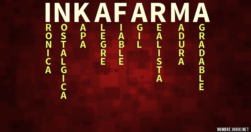 Acróstico inkafarma