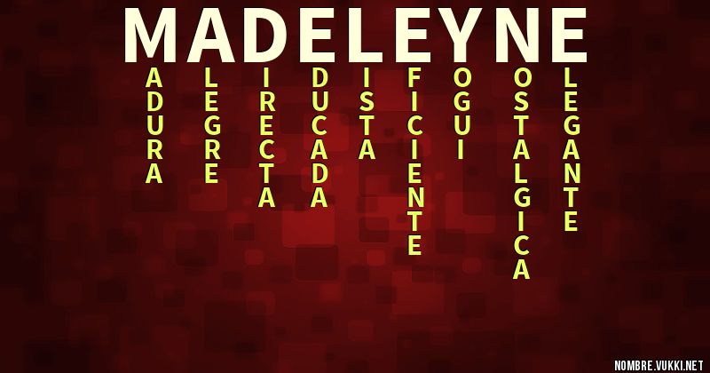 Acróstico madeleyne