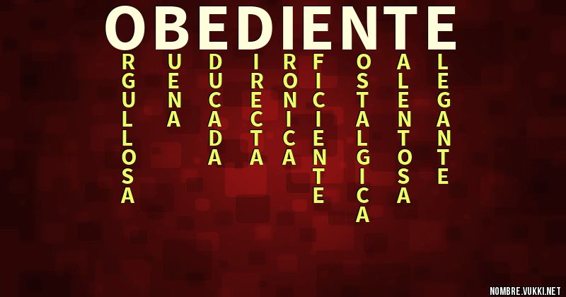 Acróstico obediente