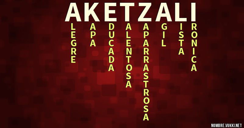 Acróstico aketzali