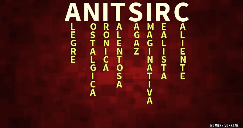 Acróstico anitsirc