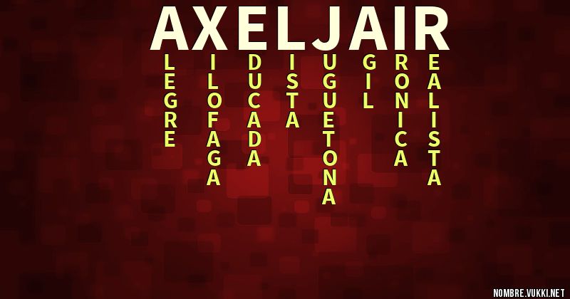 Acróstico axel jair