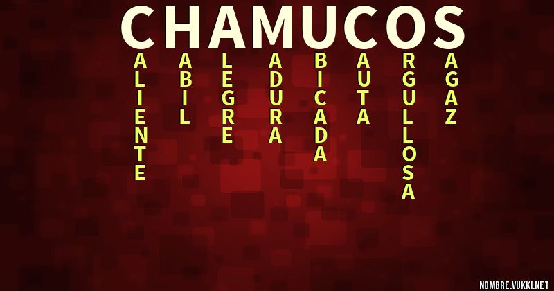 Acróstico chamucos