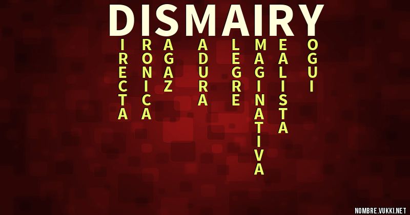 Acróstico dismairy