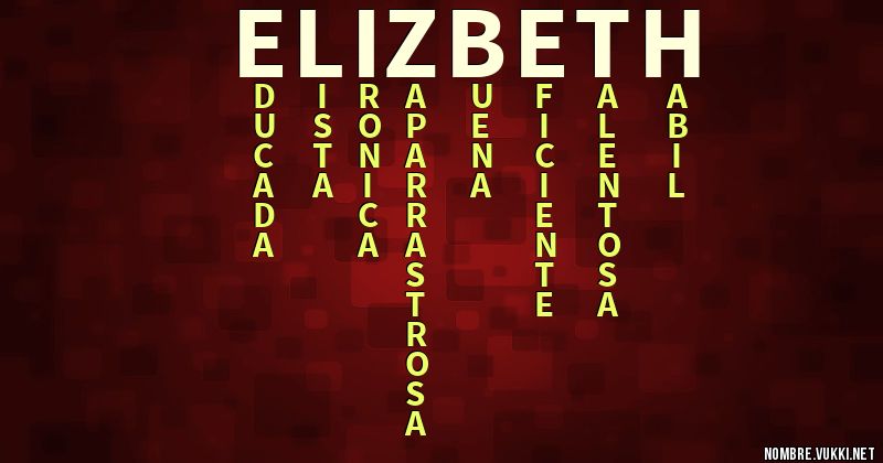 Acróstico elizbeth