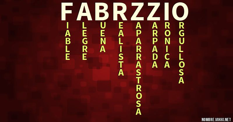 Acróstico fabrzzio