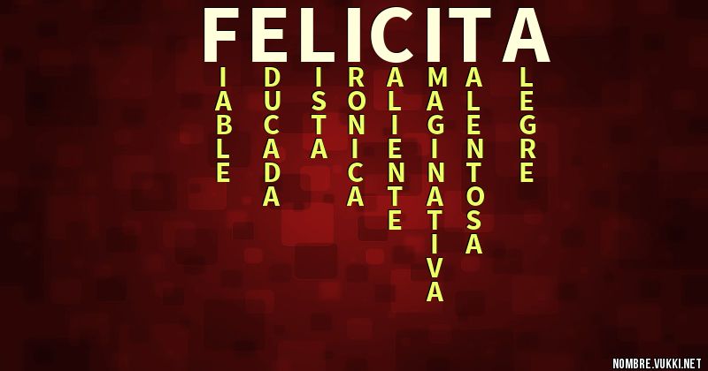 Acróstico felicita