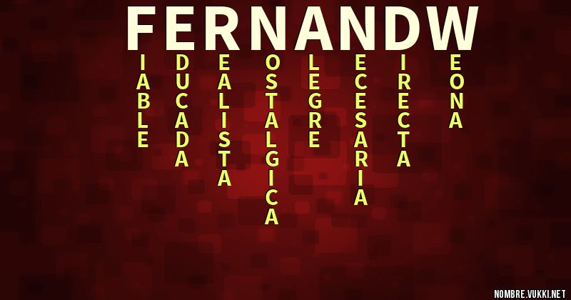 Acróstico fernandw