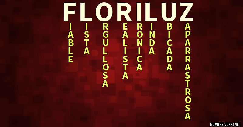 Acróstico flori luz